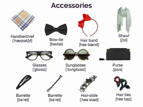 Fashion Accessories Vocabulary In English ESLBUZZ