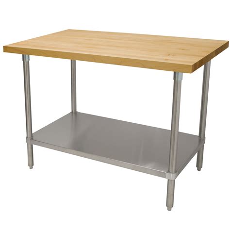 Check out our wood kitchen work table selection for the very best in unique or custom, handmade pieces from our kitchen & dining tables shops. Advance Tabco H2G-363 Wood Top Work Table with Galvanized ...