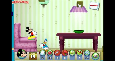 Mickey And Friends In Pillow Fight Walkthrough Video Watch At Y Com
