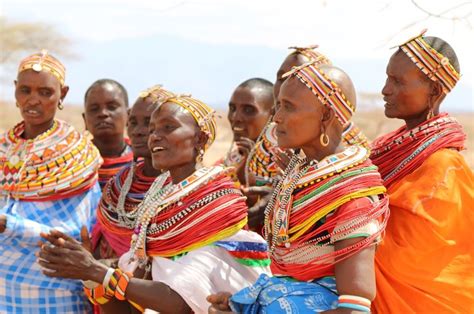 The Samburu People Of Northern Kenya Live Pastoral Lives In Semi Nomadic Small Villages In