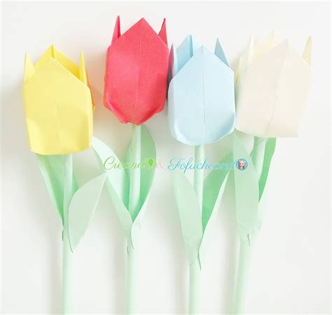 Cómo Hacer Tulipanes De Papel Origami Para Principiantes Handbox