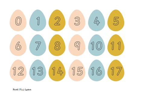 Once you've found one (or a few) that you like, print 'em off, try 'em out, and see why thousands of esl teachers all over the world have made busyteacher.org their number. Easter Egg Number Cards 1-50 - Printable Teaching Resources | Printable teaching resources ...