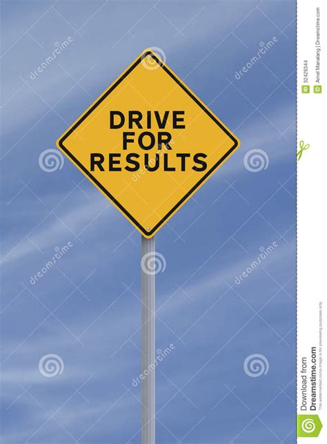 Drive For Results Stock Images Image 32429344