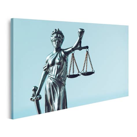 Islandburner Leinwandbild Bild Auf Leinwand Lady Justice Statue In Law