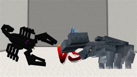 Minecraft Mobs Battles Emperor Scorpion Vs Hammerhead Youtube