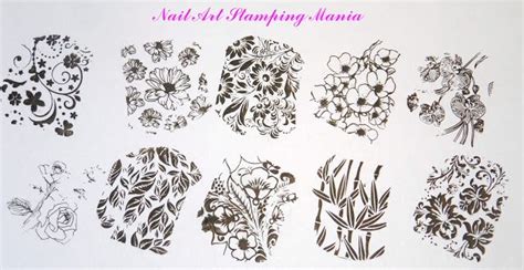 Nail Art Stamping Mania Moyra Stamping Plates Swatches And Review