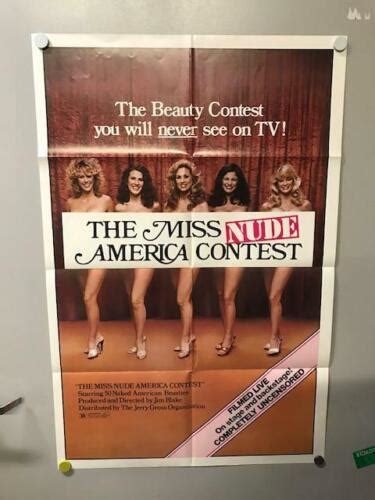 THE MISS NUDE AMERICAN CONTEST Original MOVIE POSTER Vtg 1976 27 41