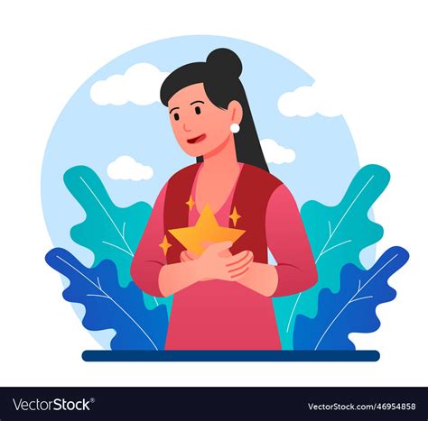 Discovering Self Concept Royalty Free Vector Image