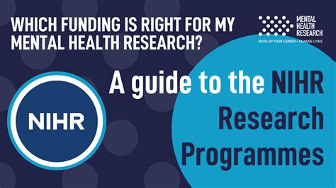 Nihr Funding Series Which Funding Is Right For My Mental Health