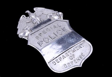 Unused Department Of Defense Special Police Badge