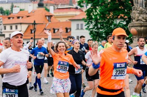 Prague Czechia 7th May 2023 Marathon Race In Which Marathon