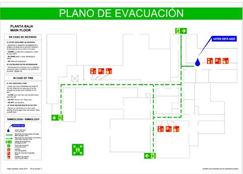 Plano Vias De Evacuacion