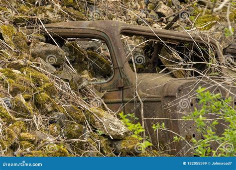Old Cars Buried Stock Image Image Of Rusty Environmental 182055599