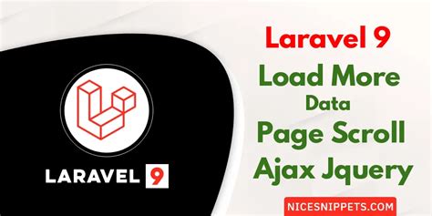 Laravel Load More Data On Page Scroll Using Ajax Jquery