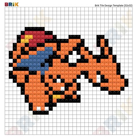 Pokémon icons (448kb) — sprites used in the pokémon screen (no animations). 32x32 Pixel Art Grid Pokemon - Pixel Art Grid Gallery