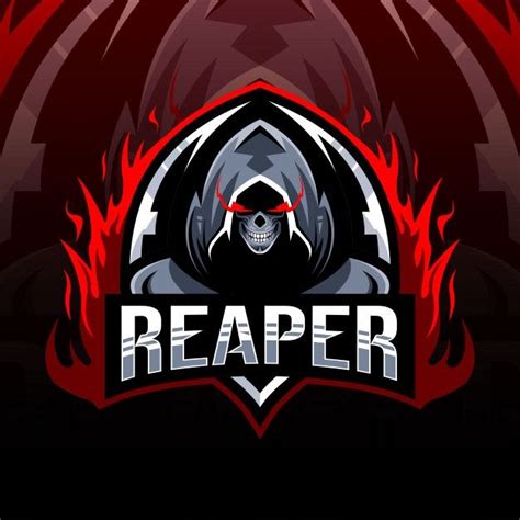 Reaper Mascot Logo Template Design Premium Vector Freepik Vector