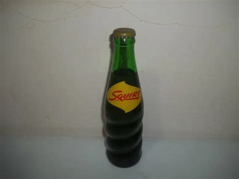 Vintage Full Squirt Green Swirl Acl Soda Pop Bottle Fl Oz Nice L K Picclick