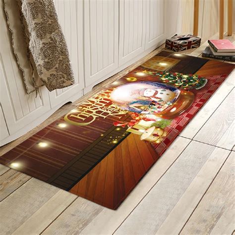 Christmas Decorative Floor Runner Area Rug Living Room Carpet 120x40cm