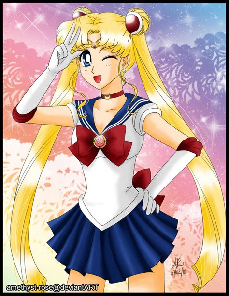 [redraw] Sailor Moon By Amethyst Rose On Deviantart
