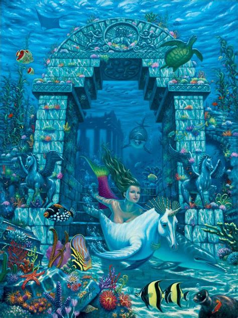 Race To Bimini Mermaids Of Atlantis Series By Wil Cormier Mermaid Art