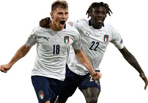 Come fare barella velocemente squadra su fifa 21. Nicolo Barella & Moise Kean football render - 71348 ...