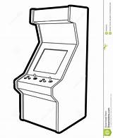 Machine Retro Game 80s Vector Royalty Illustration 90s Colouring Dreamstime sketch template