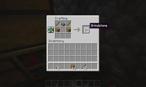Each of the items that you have gathered will. Grindstone Recipe Minecraft / How To Make A Grindstone In ...