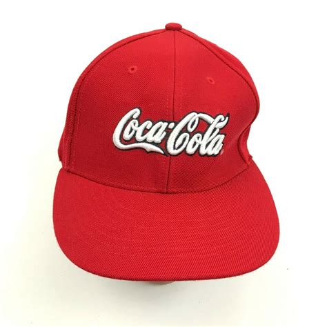 New Vintage Coca Cola Las Vegas Hat Cap Stretch Fit One Size Red White