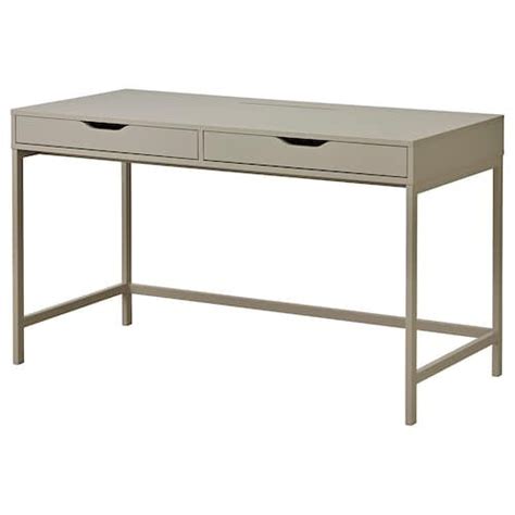 Can be placed anywhere in the room because the back is finished. LISABO Desk, ash veneer, 46 1/2x17 3/4" - IKEA | Beige ...