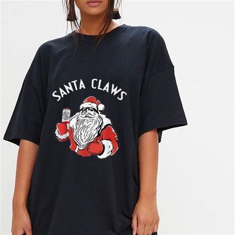 Nice Santa Claws Christmas White Claw Hard Seltzer Shirt Hoodie Sweater Longsleeve T Shirt