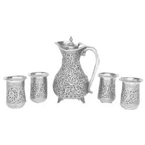 Silver Decorative Glass Jug Set At Rs 50gram Silver Jug In Jaipur