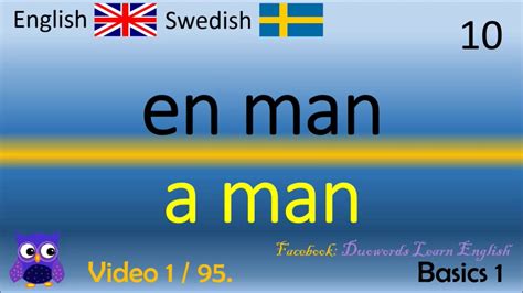 01 Basics 1 Grunderna Svenska Engelska Ord Swedish English Words