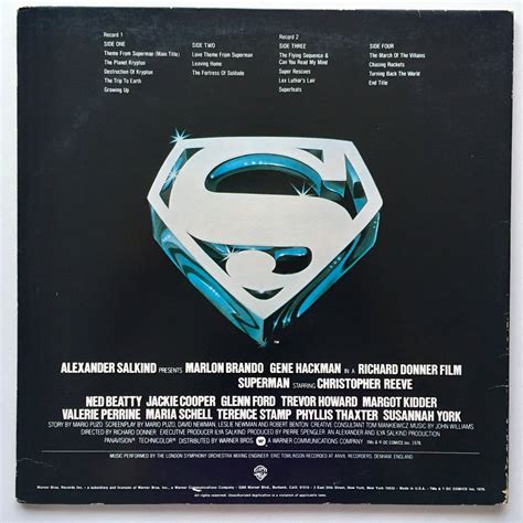 Superman The Movie Gatefold Double Lp Vinyl Record Album Soundtrack