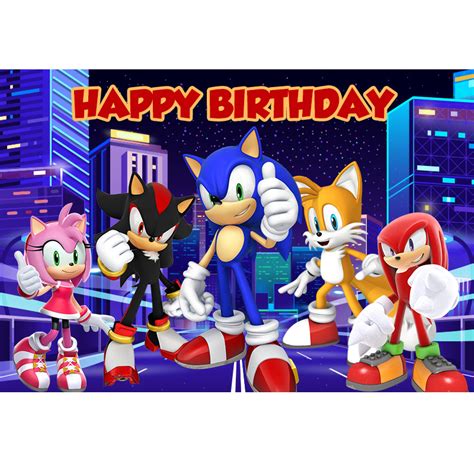 Sonic Birthday Background