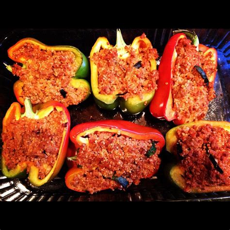 Turkey And Quinoa Stuffed Bell Peppers For A Unique Twist On A Classic