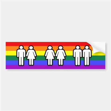 Love Is Love Gay Pride Rainbow Bumper Sticker Zazzle