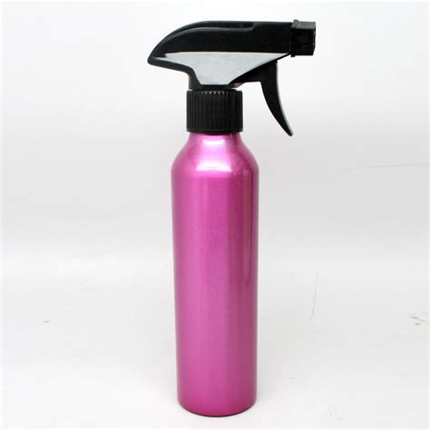 Spray Bottle Metal Aluminum 10 Oz Pink Color