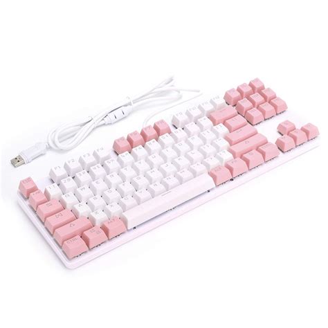 Buy Pusokei Mechanical Gaming Keyboard 87 Keys Keyboards Rgb Led