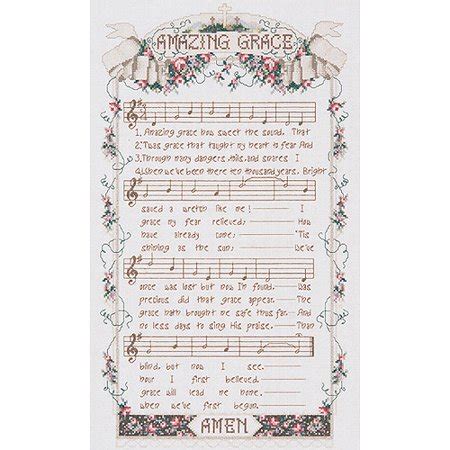 Here are some websites that might help you in finding free patterns that you can download and note: Amazing Grace Counted Cross Stitch Kit, 12" x 20", 14 ...