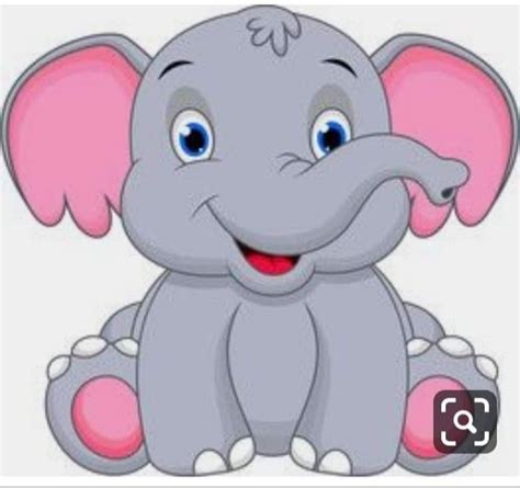 Pin By Alena On Animalitos Baby Elephant Cartoon Cute Elephant