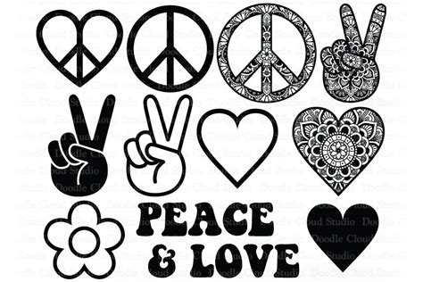 peace love happiness svg bundle happy face svg smiley face svg hippie svg bundle peace sign svg