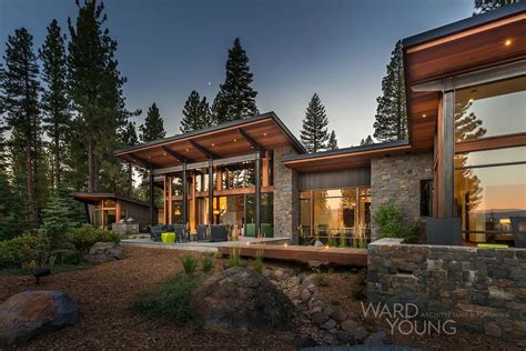 Secluded Mountain Modern Home In Martis Camp Surrounded By