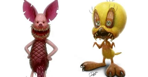 Artist Turns Our Favourite Childhood Characters Into Monsters And Its