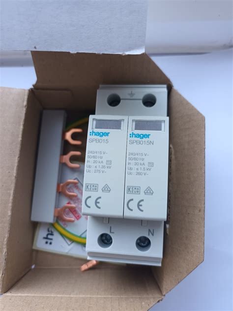 Hager Vme Spd Consumer Unit Surge Protection Device Kit Type For