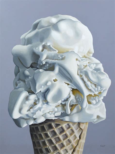 Before It Melts Acrylic On Panel X Ice Cream Cone Painting Reference Photos For