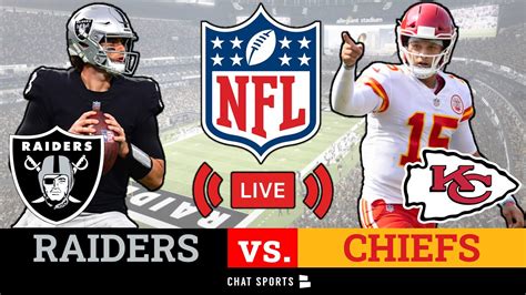 Raiders Vs Chiefs Live Streaming Scoreboard Free Play By Play Highlights Boxscore NFL Week