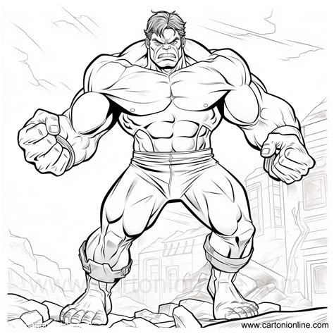 Dibujo 27 De Hulk Para Colorear