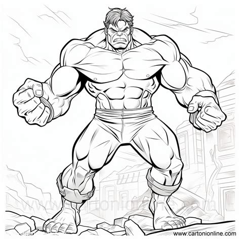 Dibujo De Hulk Para Colorear