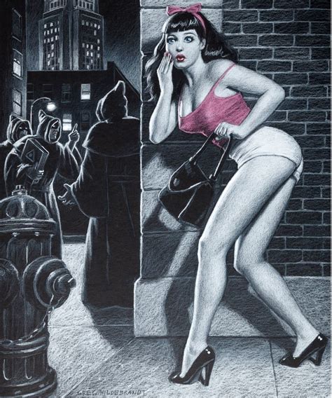 Greg Hildebrandt Bettie Page Cover Recreation C 2017 Item By