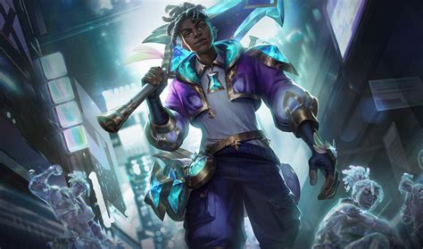 Lol Skin 】 Ekko Guardião Estelar De Prestígio League Of Legends